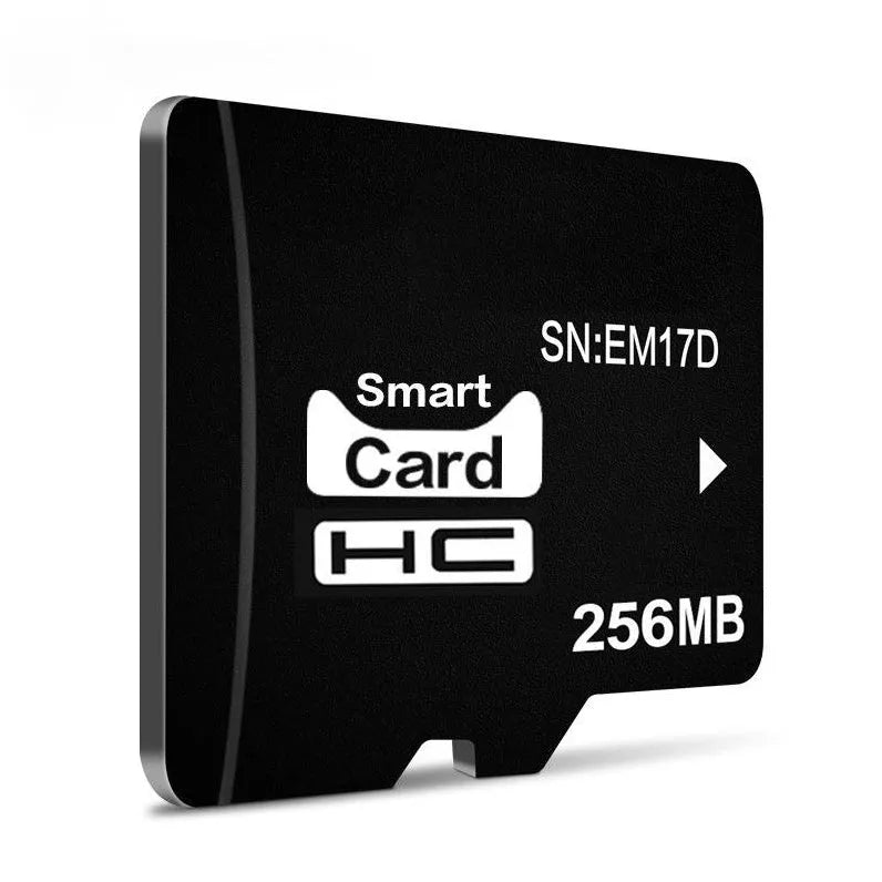 256MB TF memory card with a built-in mini speaker, shown with gift packaging.