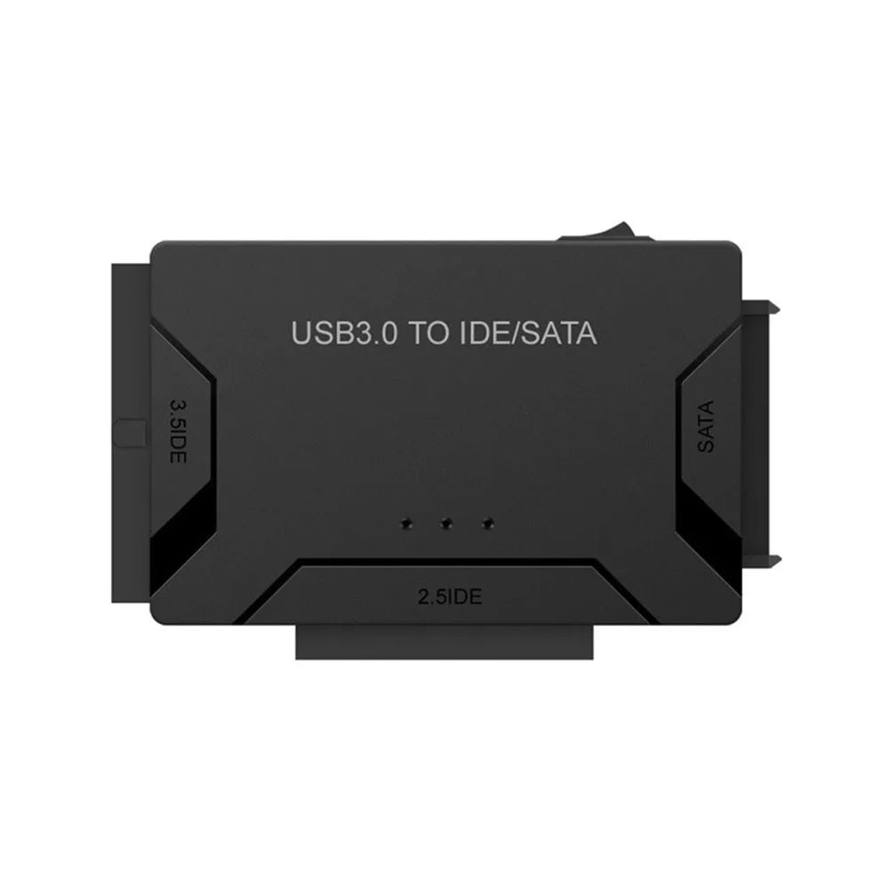 USB 3.0 to IDE/SATA desktop hard disk adapter with power supply and cables