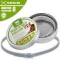 Gray TPE adjustable insect repellent pet collar for cats and dogs