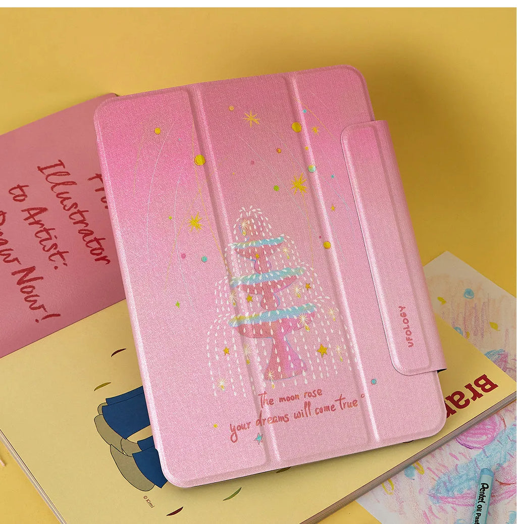 Magnetic suction flat plate shell for iPad Air 4 and iPad Air 5 10.9 inch, imitation leather, double-sided clip.
