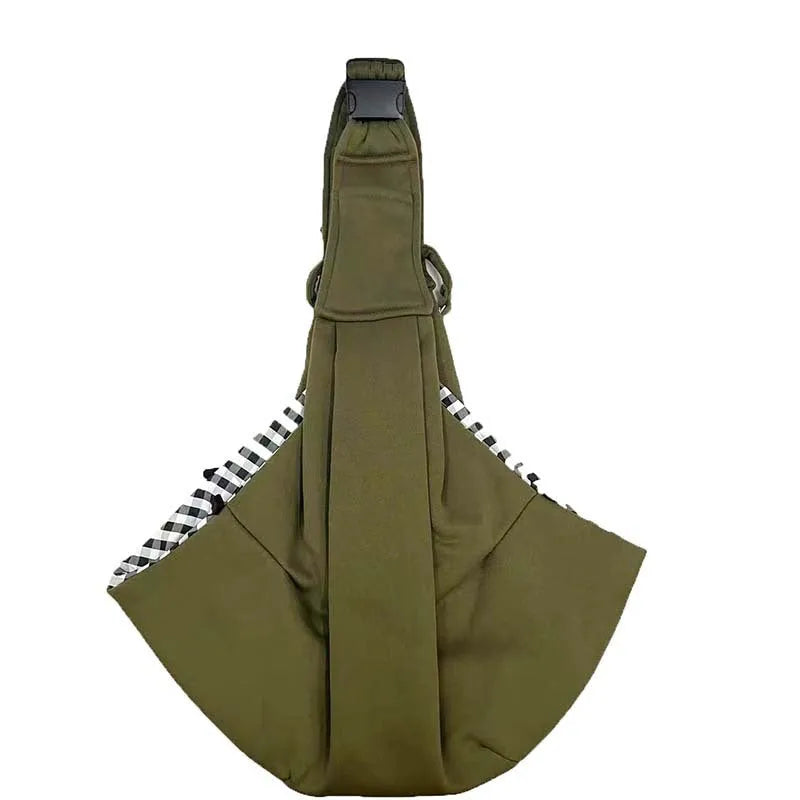 Adjustable shoulder strap dog pet bag in soft polyester material for dogs under 7.5kg