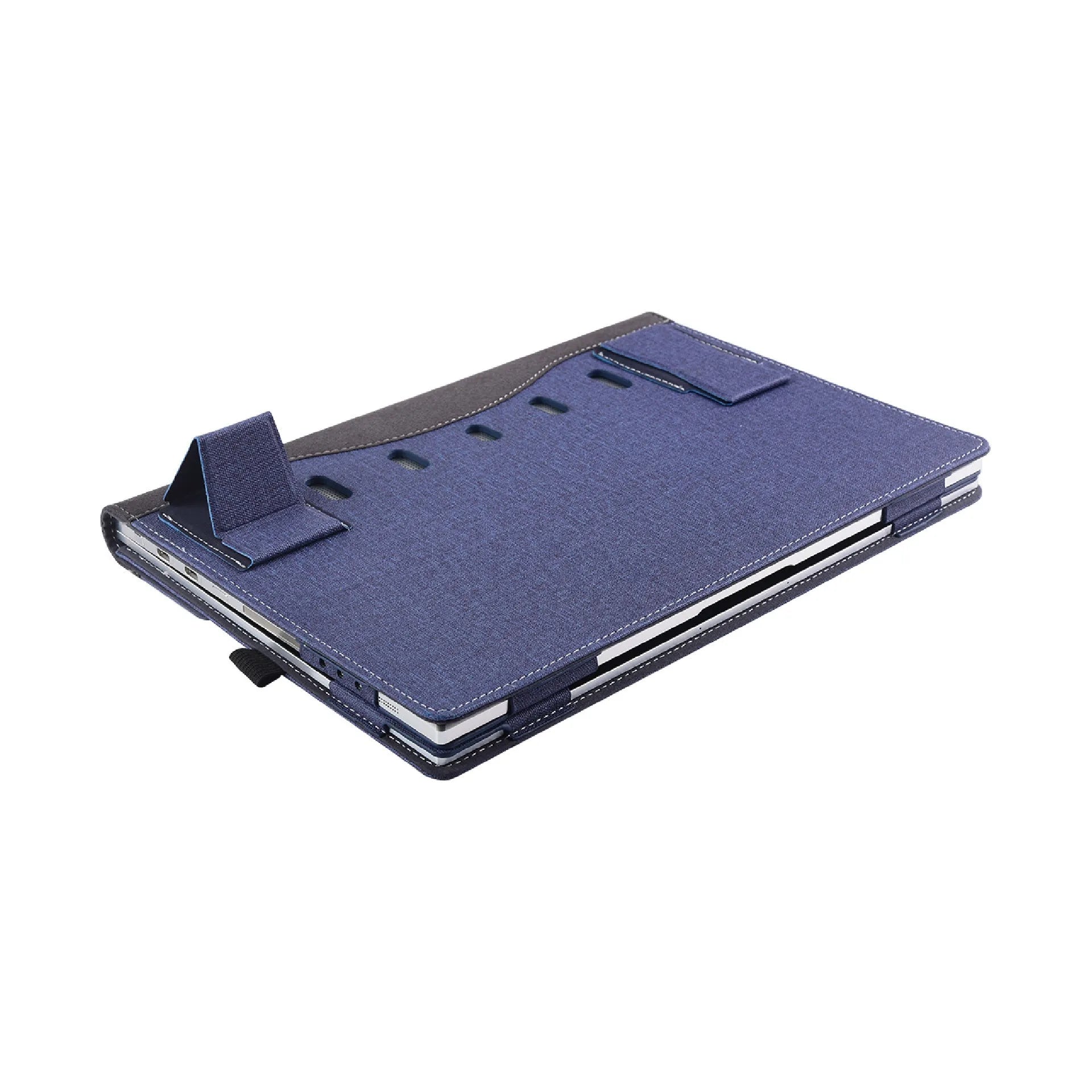 Black Chinese style imitation leather laptop protective sleeve for Microsoft Laptop6