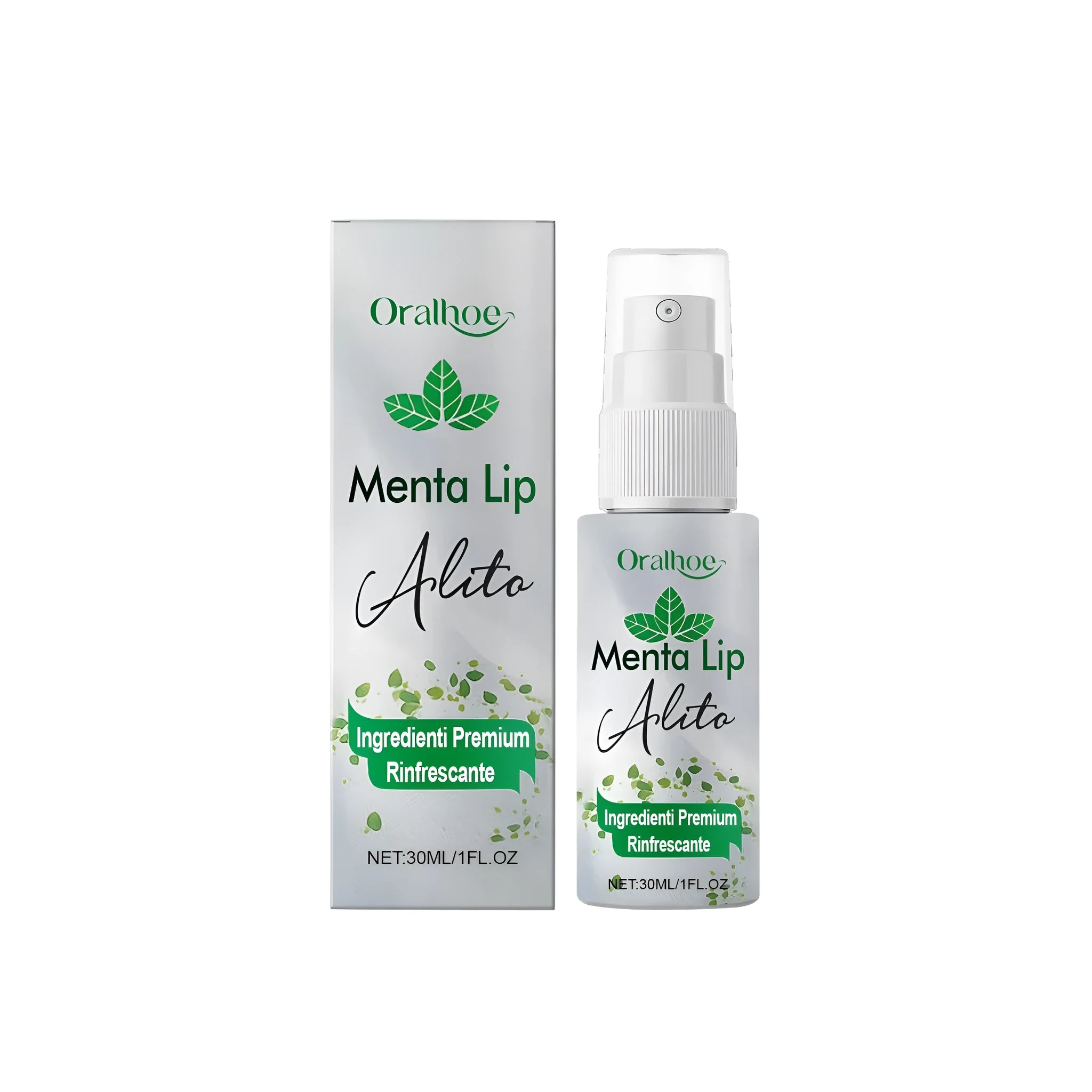 30ml oral spray bottle with mint extract formula for portable freshening