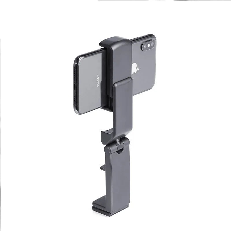 H22 black 360-degree rotary collapsible mobile phone holder on desktop
