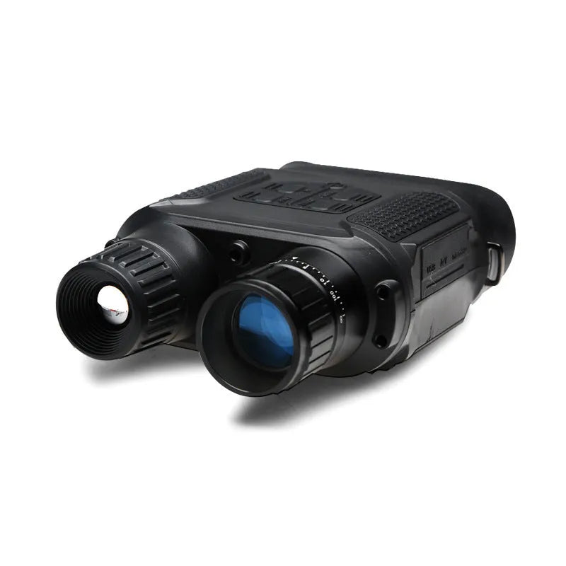 NV400B infrared night vision binocular in black, 75mm objective lens, 22cm x 14cm x 6cm