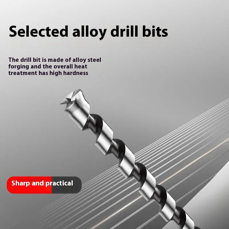 Square hole drill bit and core tapper set for woodworking, 12.7mm carbon steel