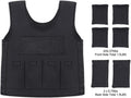 Child weighted sensory pressure regulating vest in black with gravity beads and SBR fabric, pullover style
