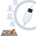 Grey 30 x 40cm cloth pet electric blanket for cats and small dogs with US plug