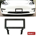 American-style license plate bracket in brushed aluminium alloy for Tesla Model 3 and Model Y