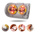 2025 Smart Bian Stone Abdominal Massager with heat light wave therapy and auto-kneading system in white