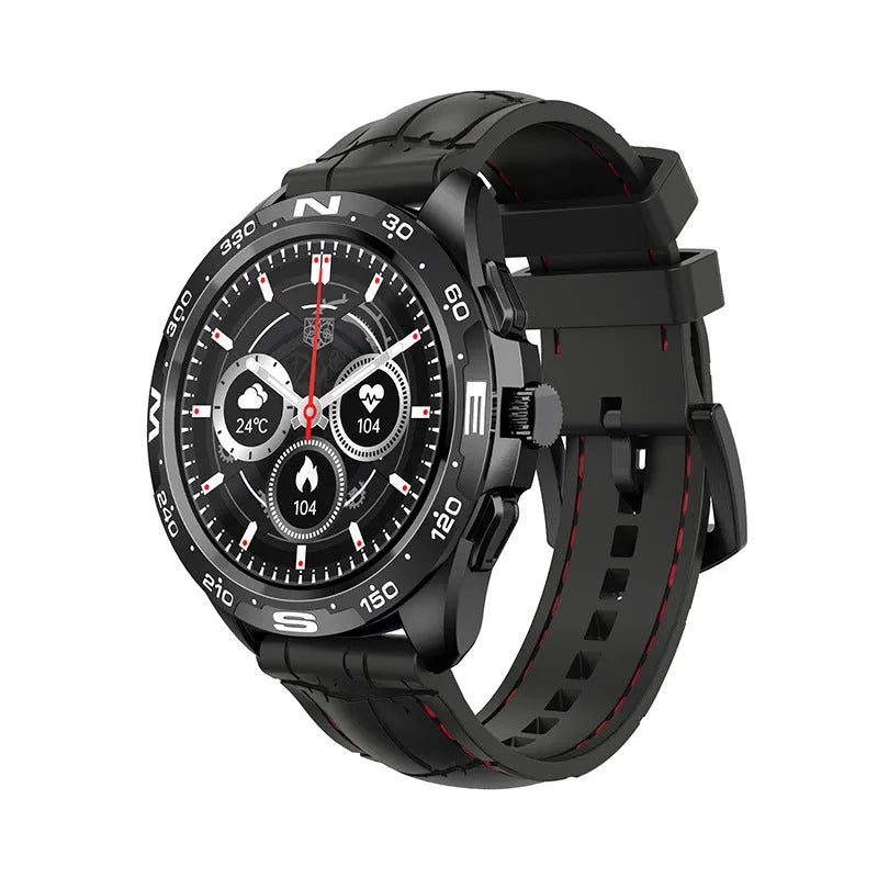 1.32 inch smart watch with health monitoring features and silicone wristband