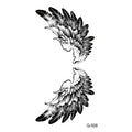 Water transfer tattoo sticker set with pattern options Q481 to Q520, 105x60mm size, decorative body art