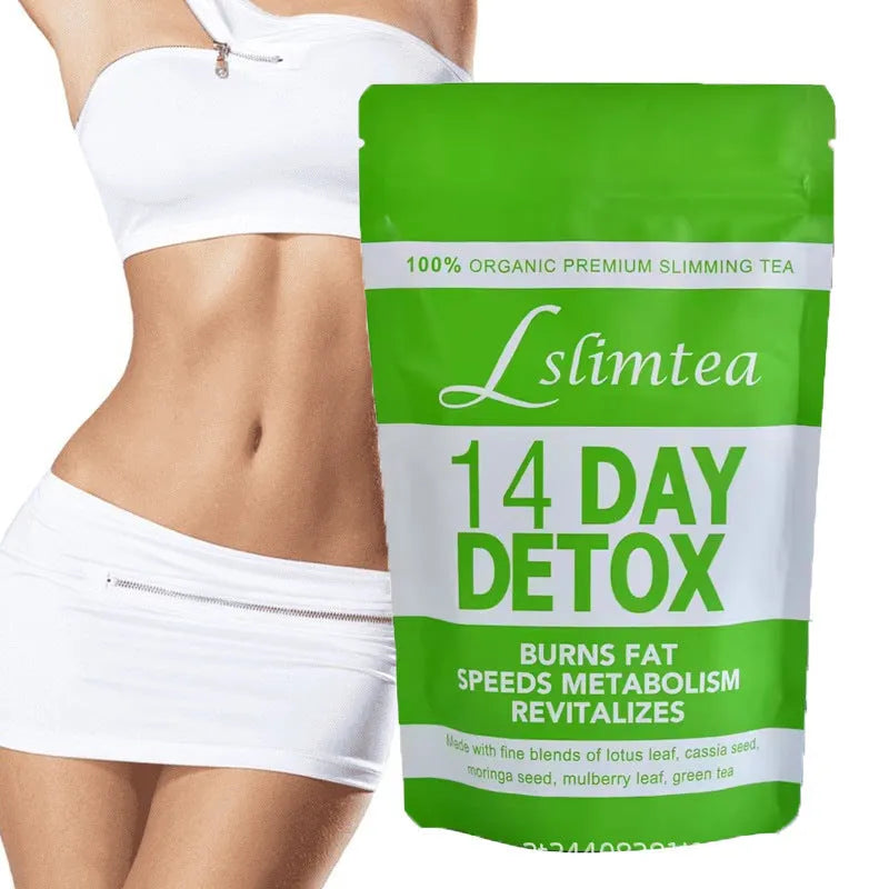 14-day herbal detoxification diet tea pack with 14 individual 3g sachets