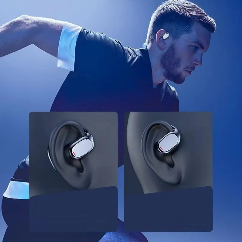 Earplug-type bilateral stereo Bluetooth headset with charging case in black or white colour options