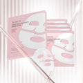 Collagen layered patch mask box containing 4 pieces for skincare treatment