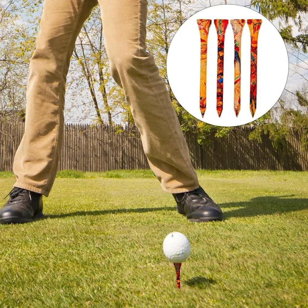 Colourful golf ball holder set showing 50 individual 70mm diameter units for training organisation