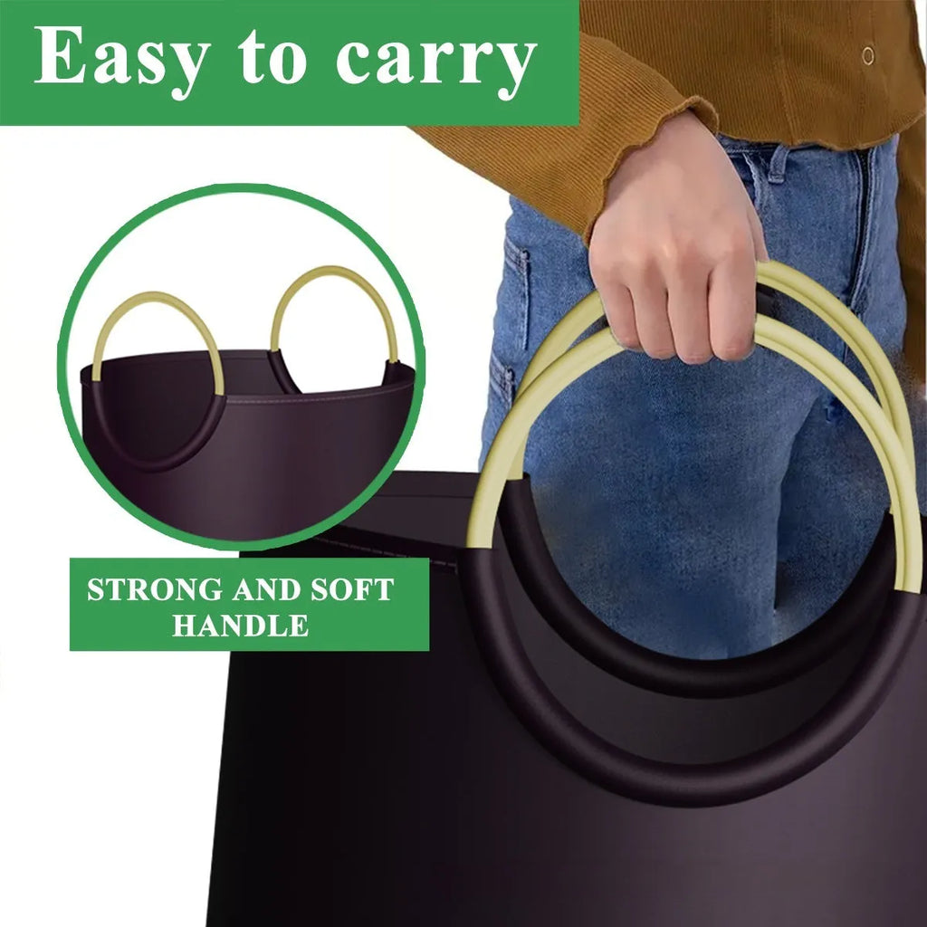 Round portable trash can with 38x72cm dimensions in PP material for office and outdoor use