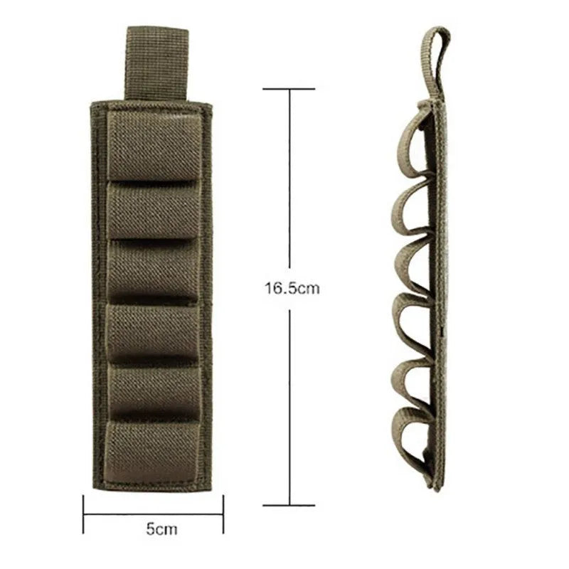 Tactical outdoor 6-hole storage sticker accessory bag in 1000D nylon fabric