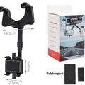 Black plastic mobile phone holder navigation bracket with anti-shake shockproof design, Mirror 5 generation