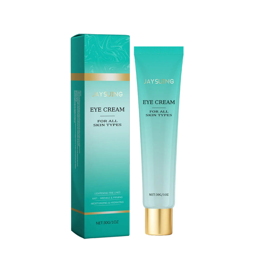 30g pot jar of retinol and hyaluronic acid anti-aging eye cream for dark circles and fine lines