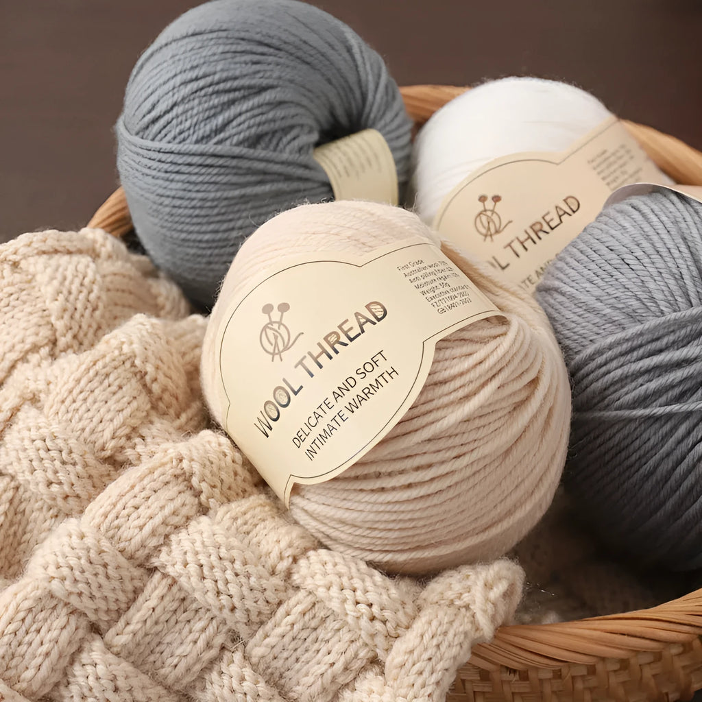 A single roll of hand-knitting wool yarn in a colour choice from 28 options, for use with size 10 needles.