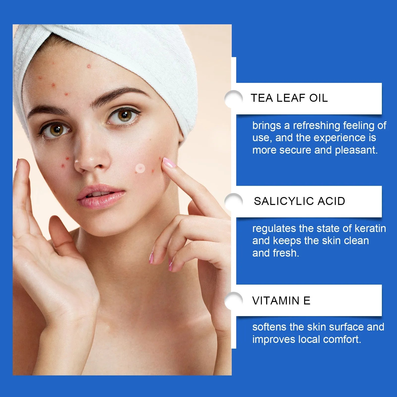 Acne patches with tea tree oil and vitamin E in 216-piece pack
