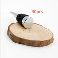 Silver zinc alloy threaded wine stopper with silicone seal for M8 or M10 bottle necks
