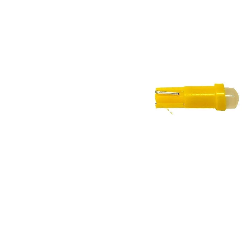 T5 car LED instrument light bulb with ceramic base in seven colour options