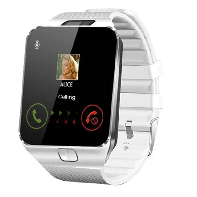 Smart watch with Bluetooth call function showing 1.44-inch touch screen and adjustable wrist strap