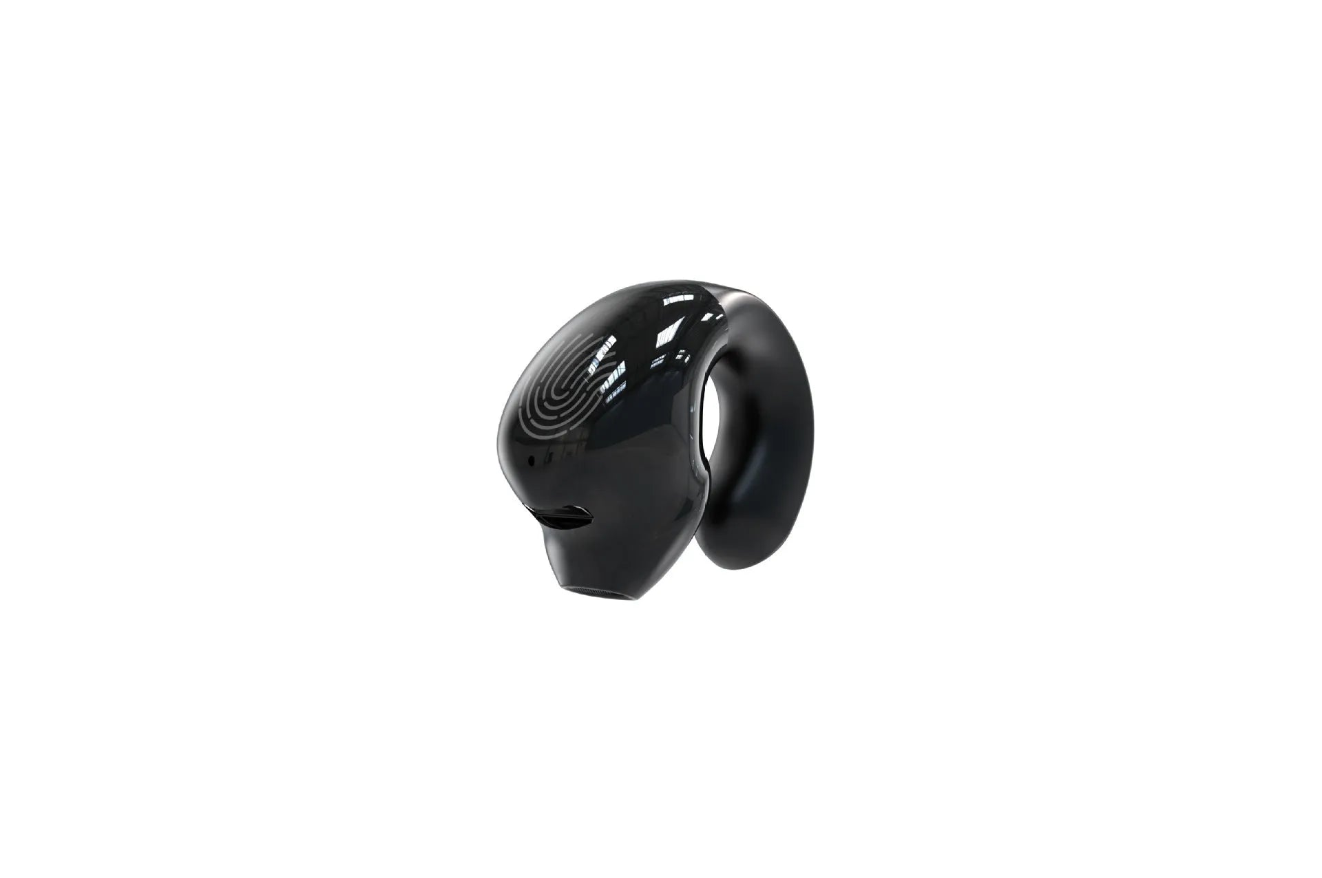 Wireless Bluetooth headset 53mini ear clip sports earbuds in black with ear-clip design and charging case
