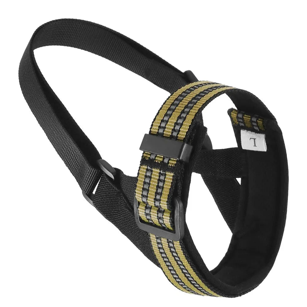 Reflective adjustable dog muzzle for medium large breeds in multiple colours
