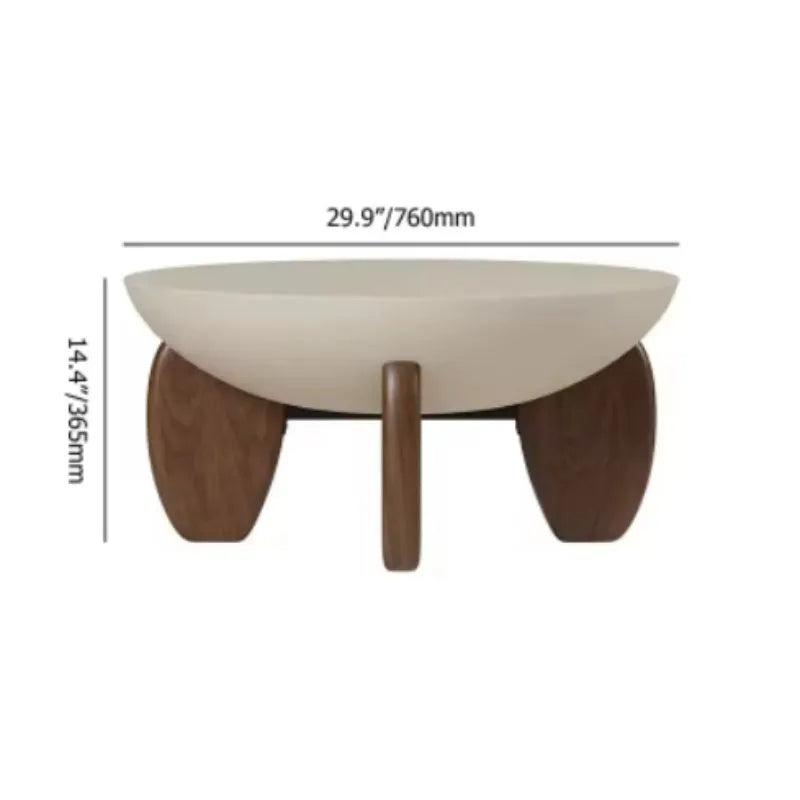 White solid wood adjustable height coffee table with storage compartments.