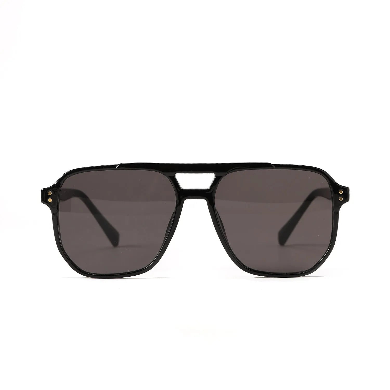 Square double beam sunglasses for women with UV400 protection in six colour variations