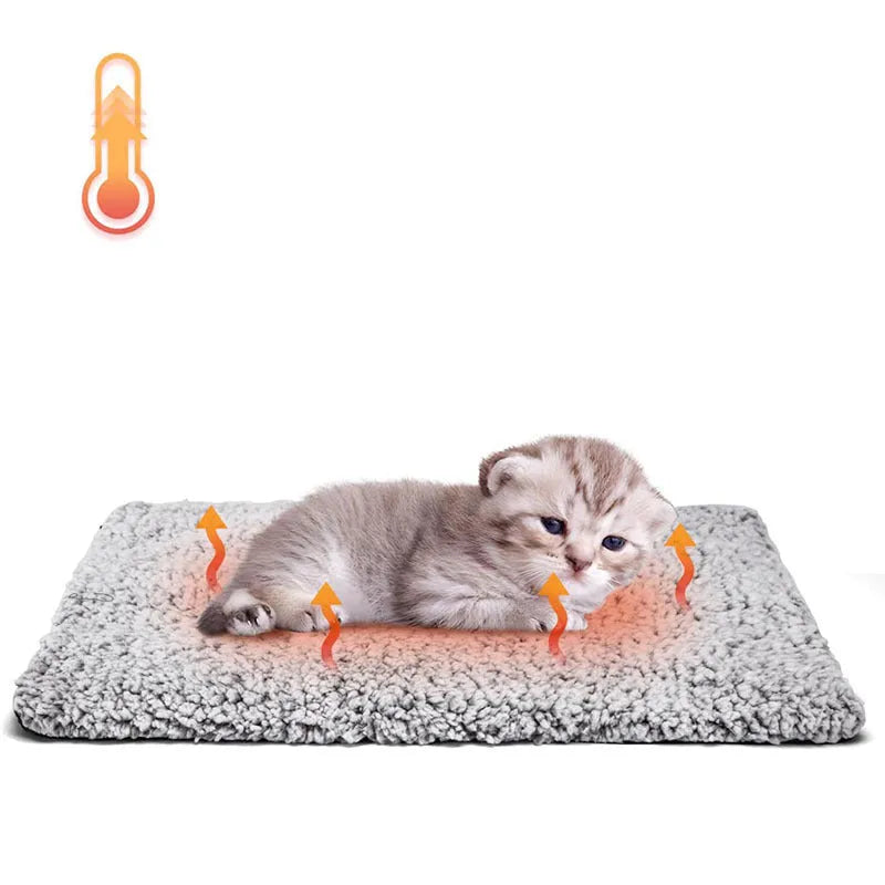 Scraping Bottom Gray heat storage pet mat for cats, 70x115cm, waterproof and leak-proof cloth material