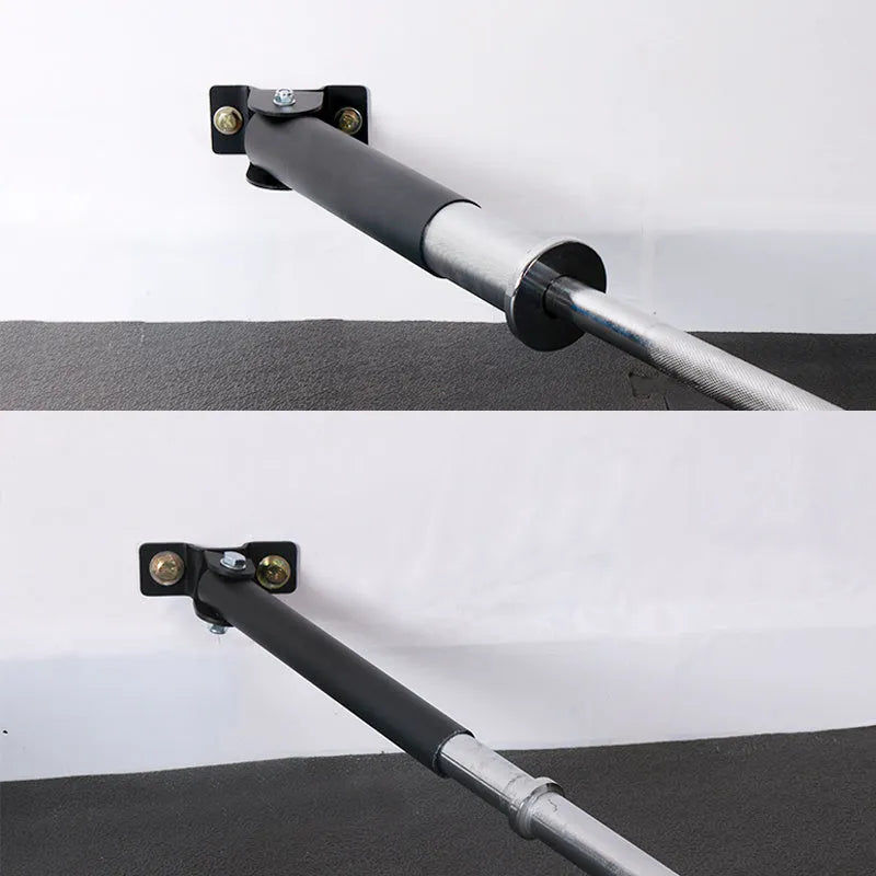 Steel wall-mounted rack with 25 vertical tubes for storing airsoft or paintball gun barrels.