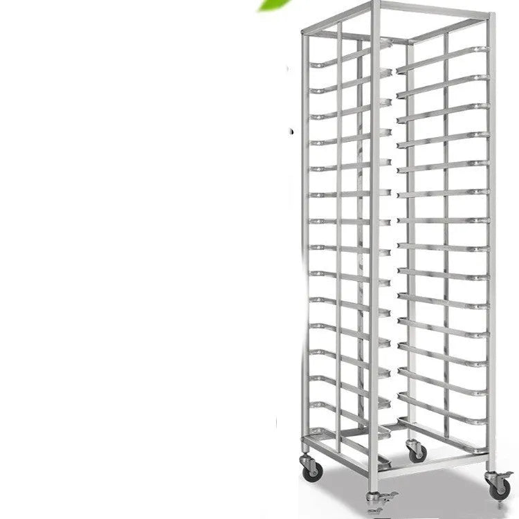 Stainless steel six-layer commercial baking tray rack with locking mechanism