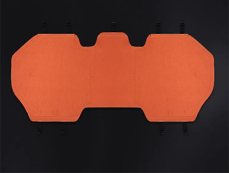 Tailored ultra-thin leather car seat cover with fur lining and gradient ventilation holes in multiple colour options.