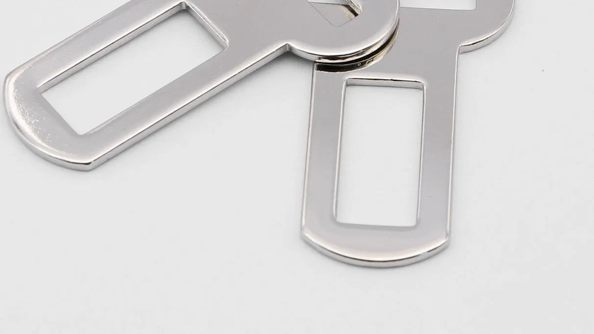 26mm silvery metal pet safety buckle for leash and car restraint connections
