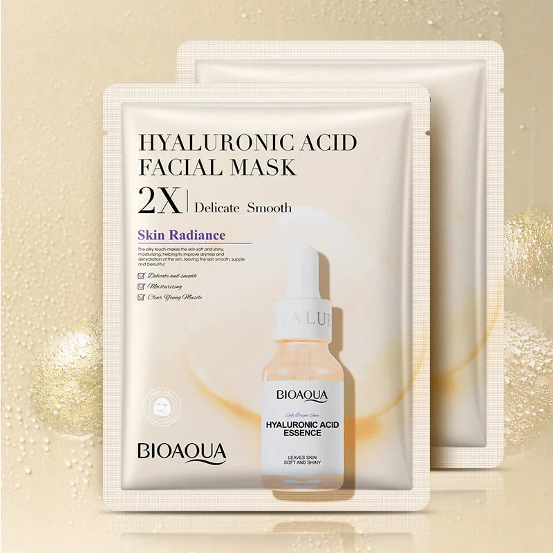 White collagen face sheet mask with 30g gel content for facial application
