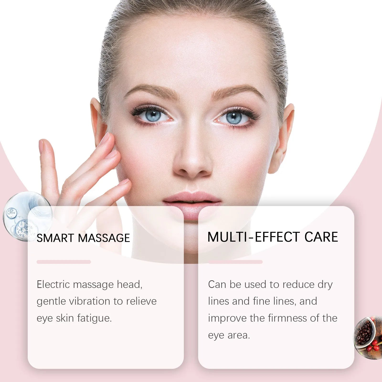 Jar of 50g electric firming eye cream with ingredients acetyl hexapeptide-8 and soluble collagen.