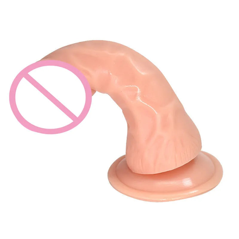 Skin colour bullet-shaped butt plug measuring 17.5cm in length on a neutral background.
