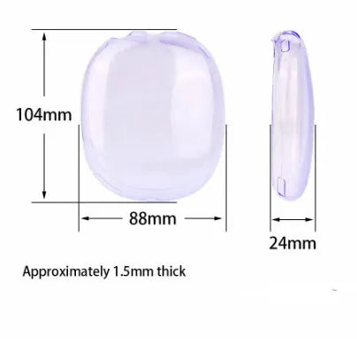 Transparent TPU silicone ear cap set for Apple AirPods Max protective cover