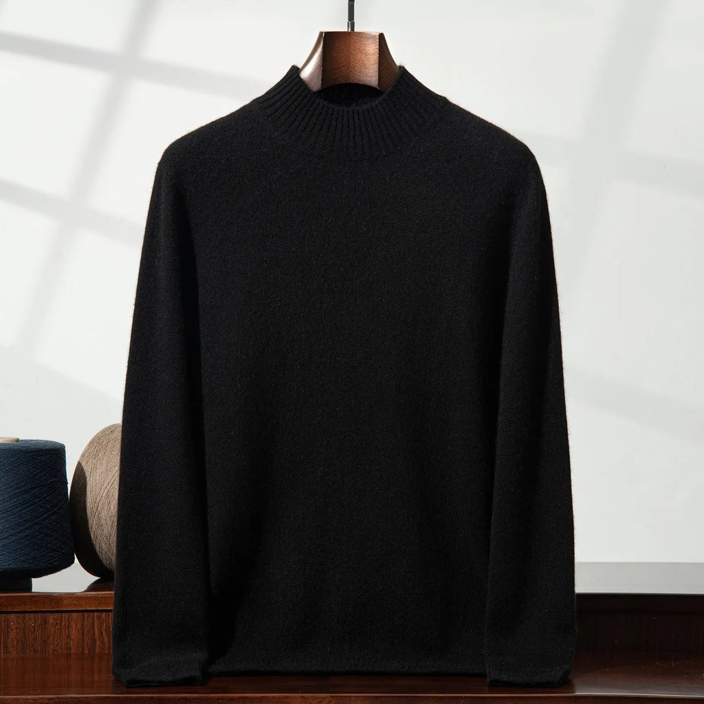 Casual thickened autumn winter men's cotton sweater in loose fit pullover style, available in multiple colours and sizes
