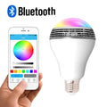 LED smart bulb with Bluetooth speaker functionality and RGB colour changing features in E27 fitting