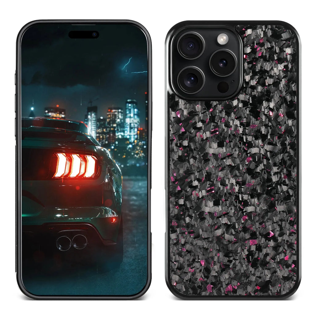 Small grain phone case for iPhone 17 in blue, showing textured back and camera cutout