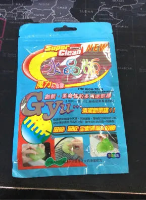 Blue Magic Cleaning Gel in a 160g box for dust removal on keyboards and car dashboards.