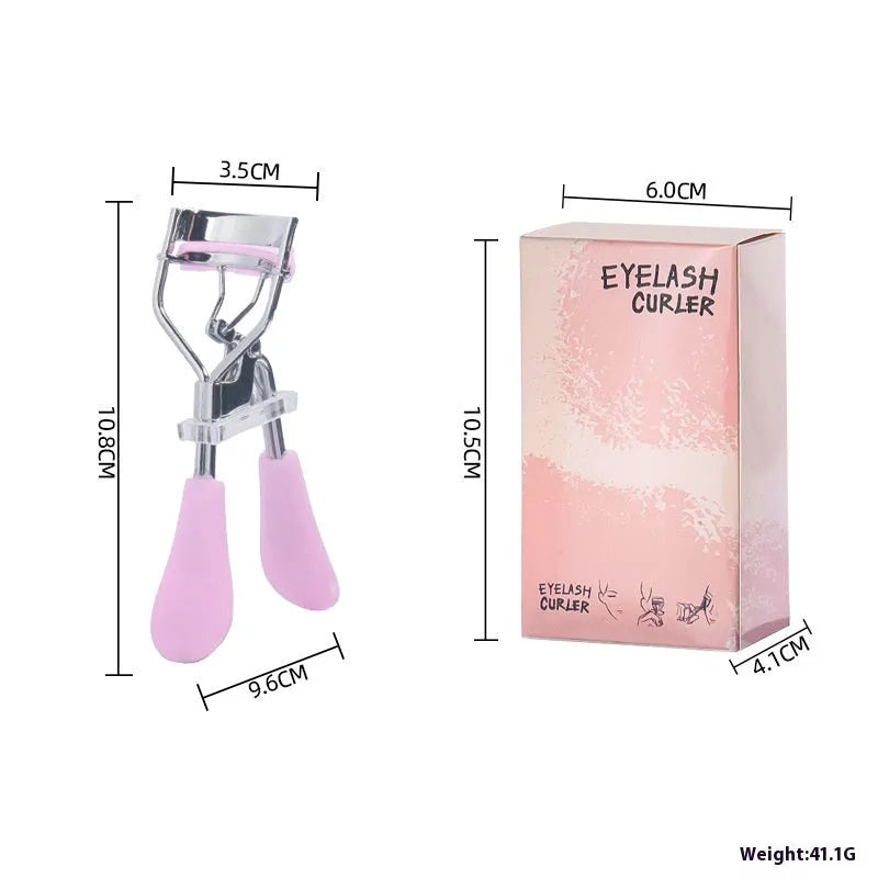 A4 manual eyelash curler with ribbon comb in choice of six colours including black, pink and purple