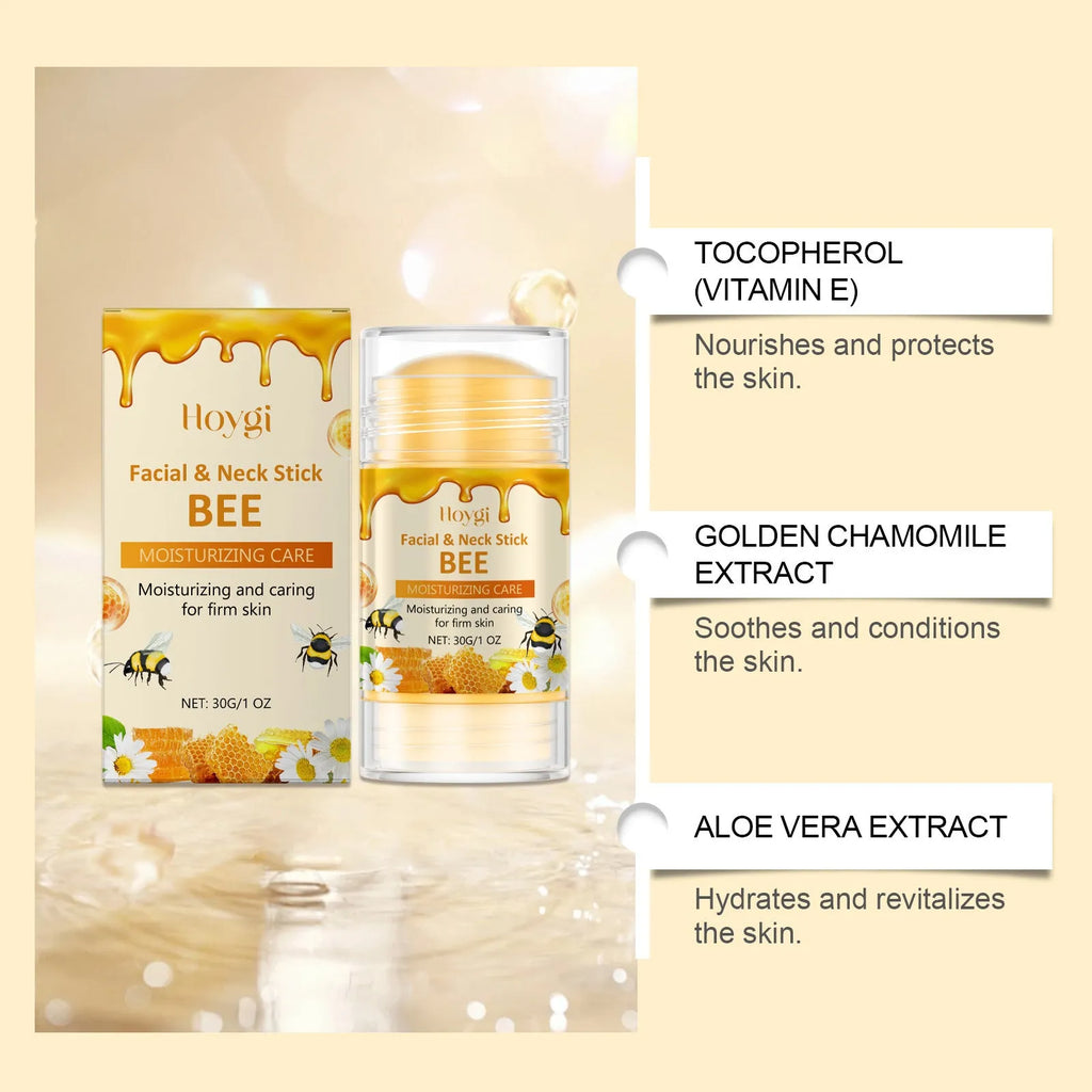 30g moisturising facial essence stick with natural extracts including aloe vera and honey