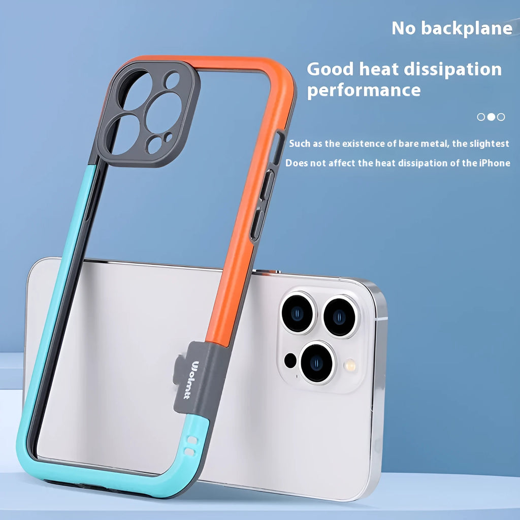 Silicone contrast colour protective case for iPhone 12 Pro Max with TPU material and drop resistance feature