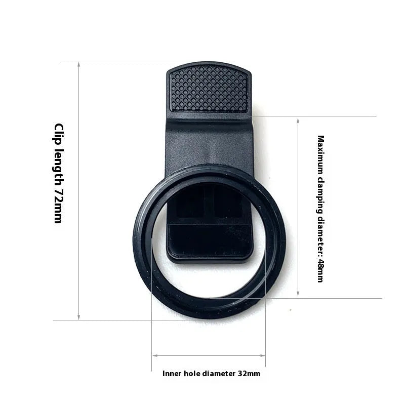 37mm universal clip mobile phone lens filter adapter with golden spiral teeth